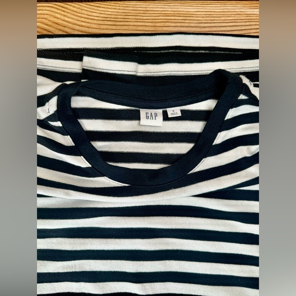 🟢Women’s Gap Black And White T-shirt Dress Balloon Long Sleeve Sz S Fall Winter - Picture 7 of 7